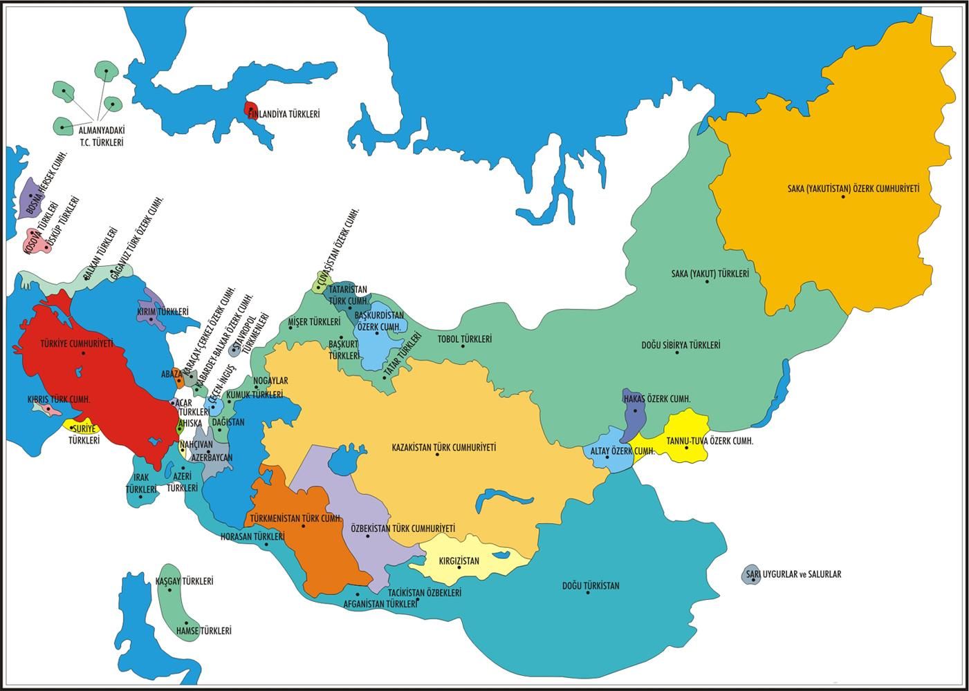 Türk Dünyası Haritası