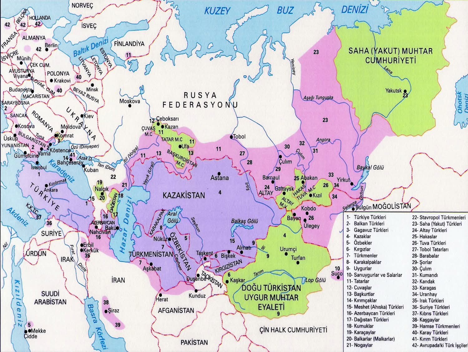 Türk Dünyası Haritası 2